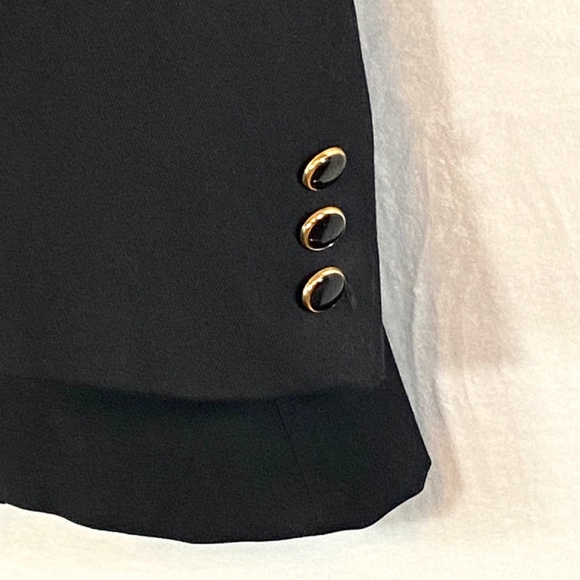 Savile Row Double Breasted Wool Blazer Black Gold Buttons Classic 40R-42R - Picture 3 of 12